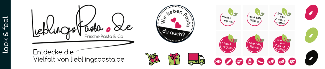 lieblingspasta.de – Styleguide – individuelles Webdesign von cc webstudio